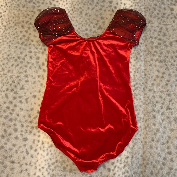 Very full tulle tutu with velour bodysuit. - Picture 6 of 13